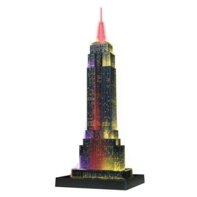 PUZZLE 3D EMPIRE STATE BUILDING - LUMINEAZA NOAPTEA, 216 PIESE - ARTRVS3D12566