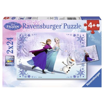 PUZZLE FROZEN SURORI PENTRU TOTDEAUNA, 2x24 PIESE - ARTRVSPC09115