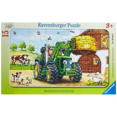 PUZZLE TRACTOR LA FERMA, 15 PIESE - ARTRVSPC06044