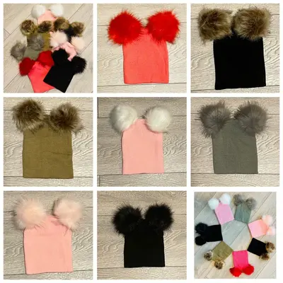 Caciulita cu pampoane (Culoare: Kaki) JEM2d2d2