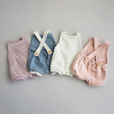 Salopeta cu dungi (Culoare: Bleu, Marime: 80) JEMdrl1192