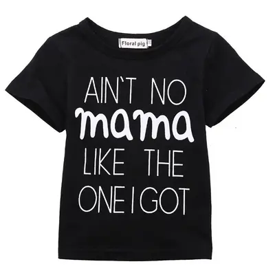 Tricou copii negru "Ain't No Mama" (Marime: 90) JEMdrl_trano1