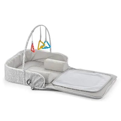 Geanta multifunctionala 3 in 1, BabyJem, 60x100 cm (Culoare: Gri) JEMbj_7712