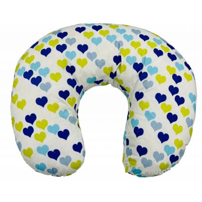 Perna pentru alaptat 2 in 1 Nursing Pillow Hearts, BabyJem (Culoare: Roz) JEMbj_082-16