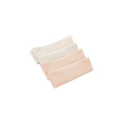 Set 4 prosopele din muselina, BabyJem, 25x25 cm (Culoare: Somon) JEMbj_8022