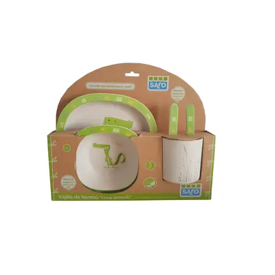 Set alimentatie crazy animals crocodil 5 piese tna5057