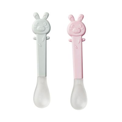 Set lingurite cu varf moale roz/gri tna5190-r