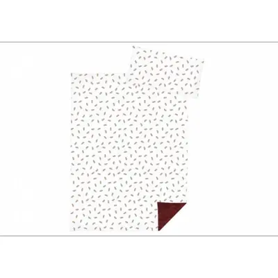 Lenjerie Pat 2 Piese KLUPS Patura si perna Tomato V108 00086520