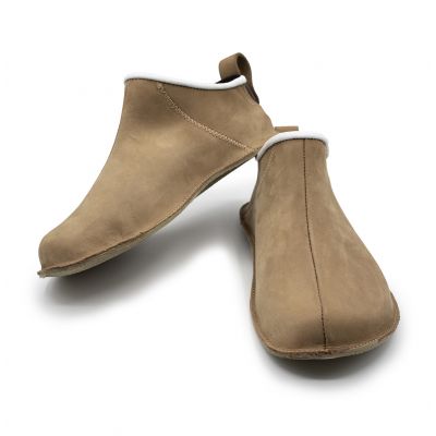 Pantofiori pentru interior Cadet BabyFox din piele naturala Maro Muton BabyFox - FOXCDT888MTN