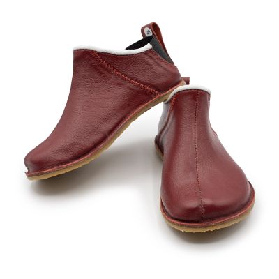 Pantofiori model Cadet BabyFox pentru exterior din piele naturala Visiniu Phonebox - FOXCDT888VSN
