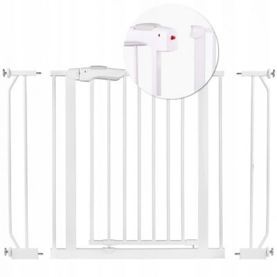Poarta siguranta 75-105 cm nukido 718100 - alb edeedi718100