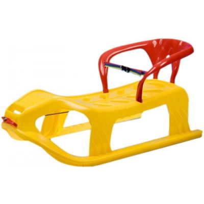 Sanie copii marmat snow star z cu spatar - galben edeedi6593yellow