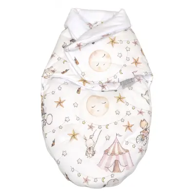 Sistem De Infasare, Baby Swaddle Din Bumbac Cu Umplutura Antialergica Babysoft, Circ Roz Pjb84589