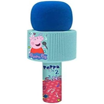 Microfon cu conexiune bluetooth si lumini peppa pig rg2317