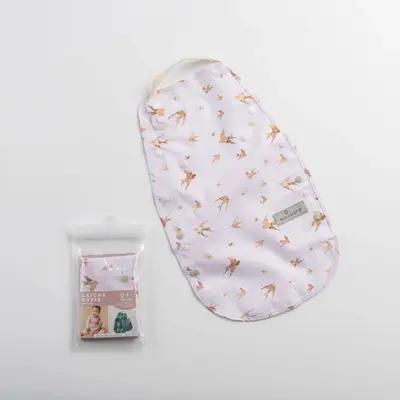 Baveta bebelusi 2 in 1 Miniware Catch & Cover, Golden Swallow JEMmw_CCGS