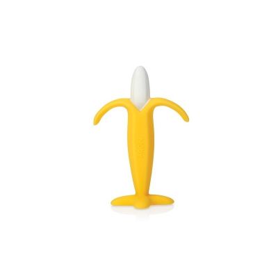 Nuby - Jucarie de dentitie, Banana, Din silicon, 3 luni+ BYNID6868