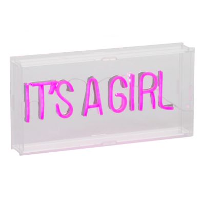 Caseta luminoasa Neon Childhome 30x15 cm, Roz ERFCH-CHNLBGI