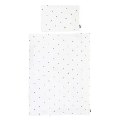 Husa pilota si fata de perna Childhome Jerse/Muselina 100x140 cm, Inimioare ERFCH-CCDCJOH