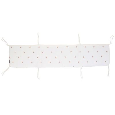 Protectie patut Childhome Jerse/Muselina 35x170 cm, Inimioare ERFCH-CCBPJOH