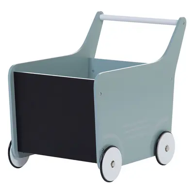 Carucior cu spatiu depozitare si tabla de scris Childhome, Lemn Menta ERFCH-WODSTRM