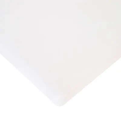 Cearsaf saltea 50x90 cm Childhome, Bumbac Organic Alb ERFCH-CCFIB95W