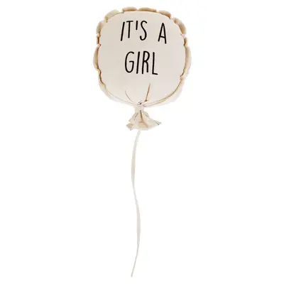 Decoratiune perete balon Childhome, 35x26x8 cm, Fata ERFCH-CCCBAG