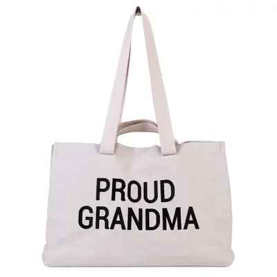 Geanta Childhome Proud Grandma Alb ERFCH-CWGBOW