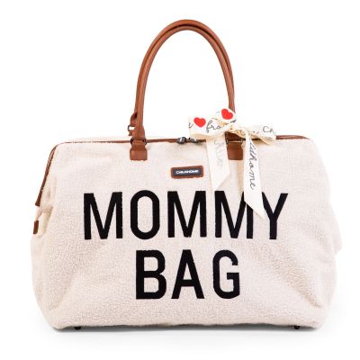 Geanta de infasat Childhome Mommy Bag Teddy Ecru ERFCH-CWMBBTW