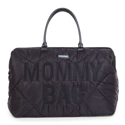 Geanta de infasat matlasata Childhome Mommy Bag Negru ERFCH-CWMBBPBL