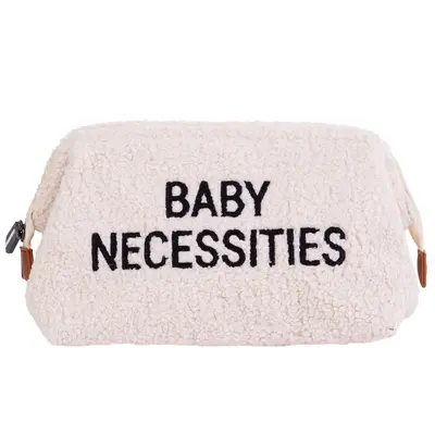 Geanta de toaleta Childhome Baby Necessities Teddy Alb ERFCH-CWNESTW