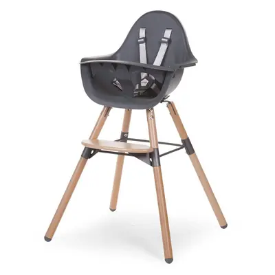 Scaun de masa reglabil in inaltime Childhome Evolu 2 Natural/Antracit ERFCH-CHEVOCHNA
