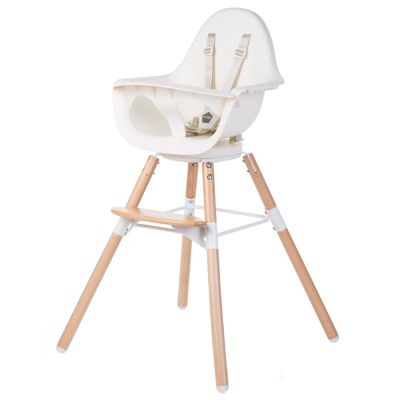 Scaun de masa reglabil in inaltime Childhome Evolu One.80, Natural/Alb ERFCH-CHEVO180NW