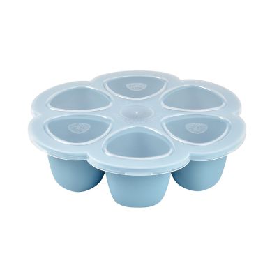 Recipient ermetic silicon multiportii 6x90 ml Beaba Windy Blue ERFB912493