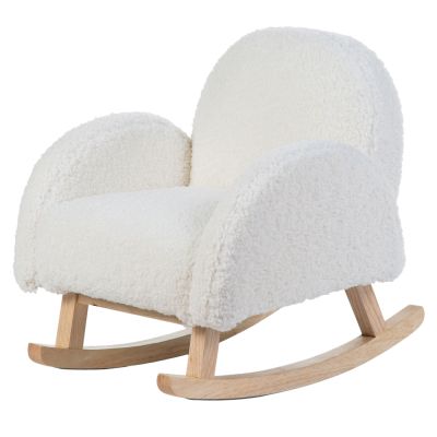 Scaun balansoar pentru copii Childhome Teddy Alb ERFCH-RCKTOW