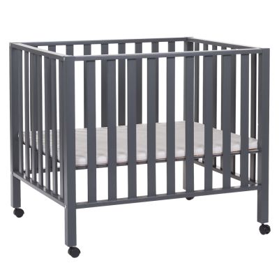 Tarc Childhome 94 cu roti 75x95 cm Lemn, Antracit ERFCH-PA94AN