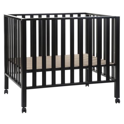 Tarc Childhome 94 cu roti 75x95 cm Lemn, Black ERFCH-PA94BL