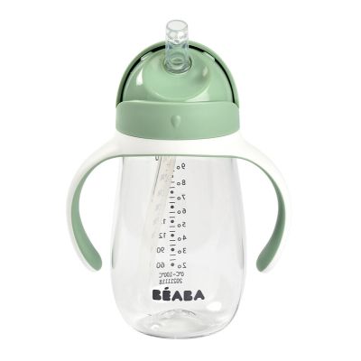 Cana cu pai din Tritan Beaba 300 ml Sage Green ERFB913533