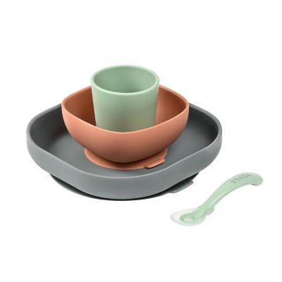 Set de masa silicon Beaba 4 piese Mineral ERFB913543