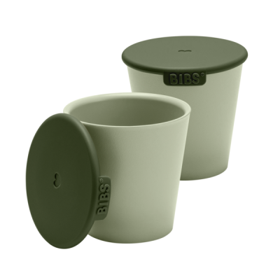 Bibs - set 2 pahare pentru bebe, sage bbb4310250