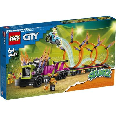 LEGO CITY CAMION DE CASCADORIE SI PROVOCAREA CERCURILOR DE FOC 60357 VIVLEGO60357