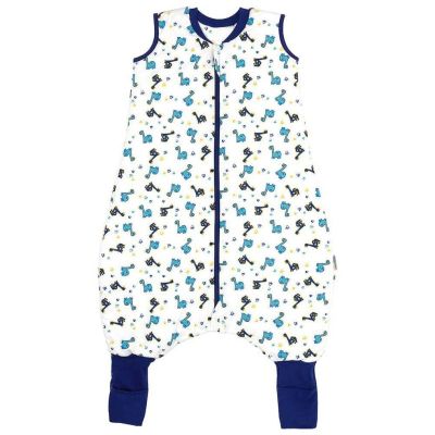 Sac de dormit cu picioruse si talpa antiderapanta Dinosaur 90 cm + manseta 2.5 Tog BBXEU872-25FN