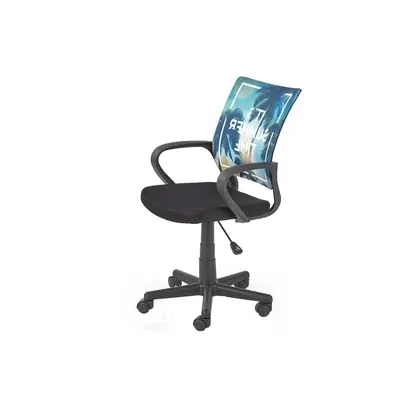 Scaun birou copii hm hanoi, ergonomic, cu mesh, cadru polipropilena, inaltime reglabila, rotatie 360&deg;, 100 kg, multicolor drm8865