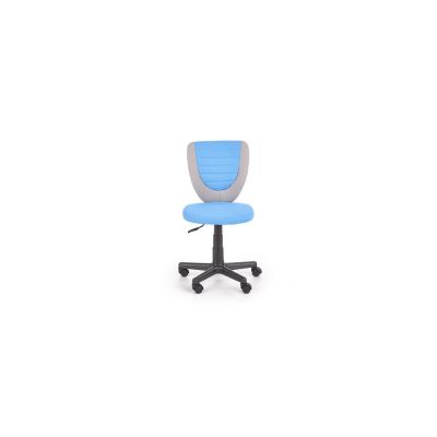 Scaun birou copii hm toby, ergonomic, cadru polipropilena, rotativ, inaltime reglabila, 80 kg, gri/albastru drm8854
