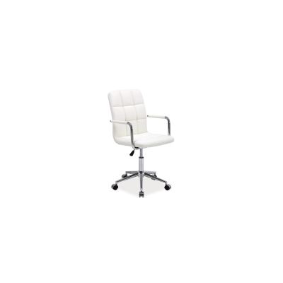 Scaun birou copii sl q022, ergonomic, cadru otel, piele ecologica, inaltime ajustabila, rotatie 360°, 60 kg, roz drm8867