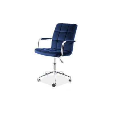 Scaun birou copii sl q022 bleumarin velvet drm9602