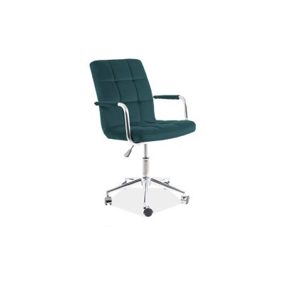 Scaun birou copii sl q022 verde velvet drm9601