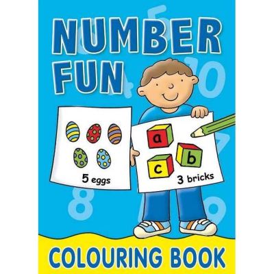 Carte de colorat Early Learning Numbers Alligator AB2618OMCB34 BBJAB2618OMCB34_Albastru