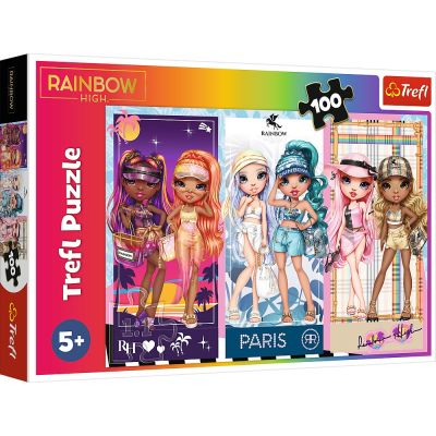 PUZZLE TREFL 100 RAINBOW HIGH PAPUSILE DEOSEBITE VIV16444