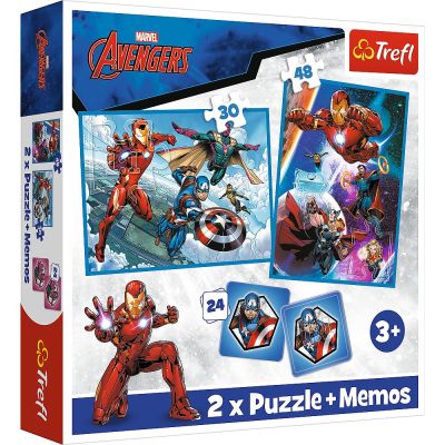 PUZZLE TREFL 2IN1 MEMO AVENGERS EROII IN ACTIUNE VIV93333