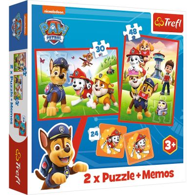 PUZZLE TREFL 2IN1 MEMO PATRULA CATELUSILOR ECHIPA IN ACTIUNE VIV93337